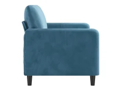 Discount Sofá de 2 lugares veludo 140 cm PT962247 Azul