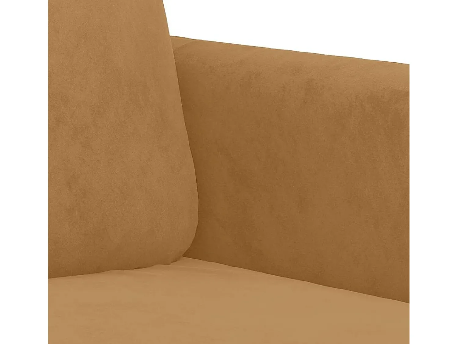 Sofá|vidaxl Sofá de 2 lugares veludo 140 cm Castanho
