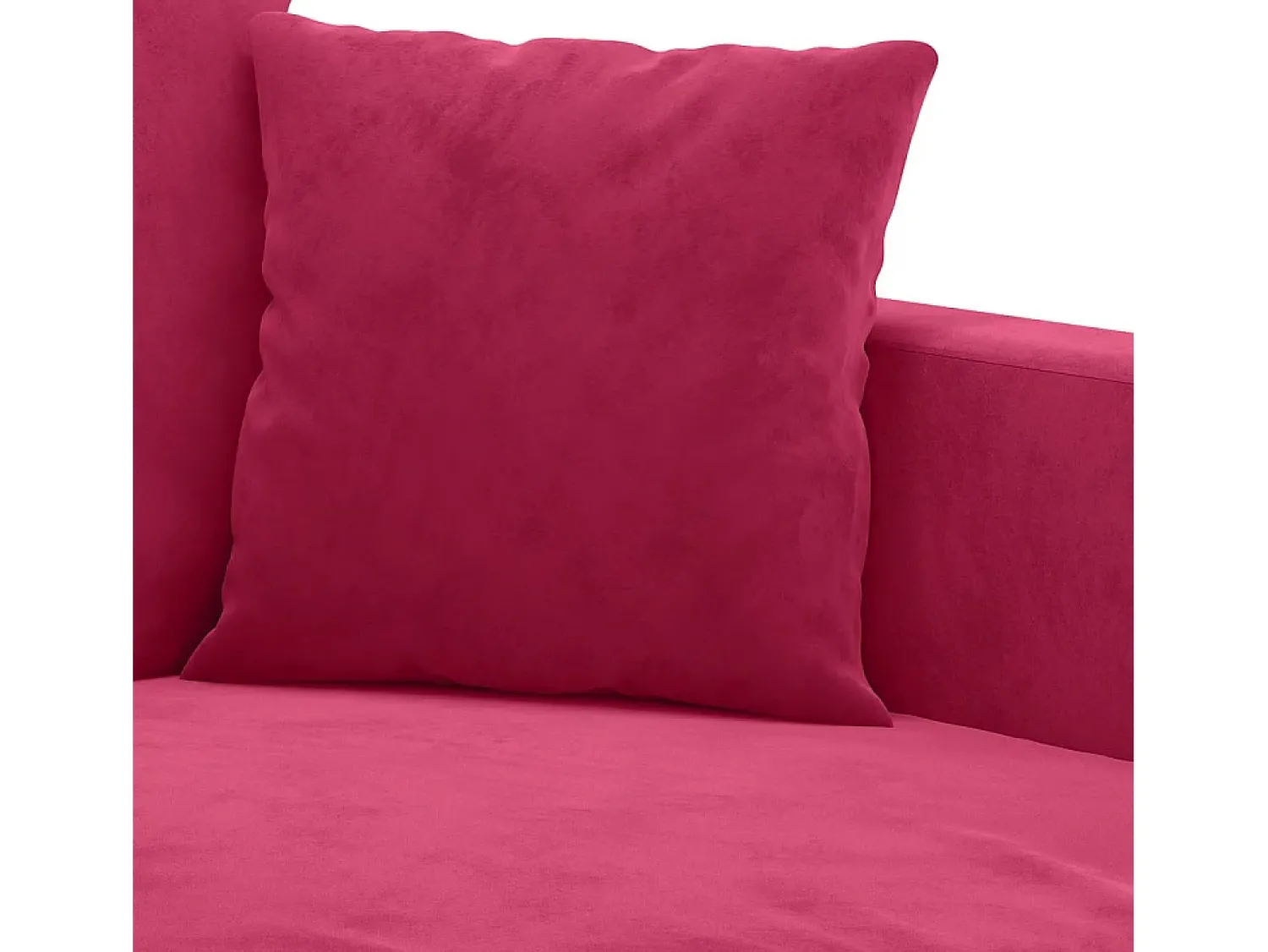 Sofá*vidaxl Sofá de 2 lugares veludo 140 cm tinto Vermelho