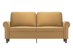 Sofá* Sofá de 2 lugares veludo 140 cm PT561648 Castanho
