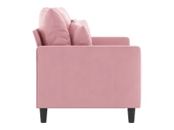 Sofá| Sofá de 2 lugares veludo 120 cm PT324534 Rosa