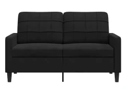 Sofá| Sofá de 2 lugares veludo 120 cm PT587664 Preto