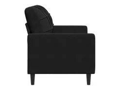 Sofá| Sofá de 2 lugares veludo 120 cm PT587664 Preto