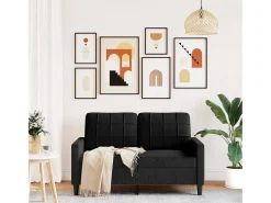 Sofá| Sofá de 2 lugares veludo 120 cm PT587664 Preto