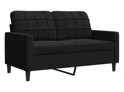 Sofá| Sofá de 2 lugares veludo 120 cm PT587664 Preto