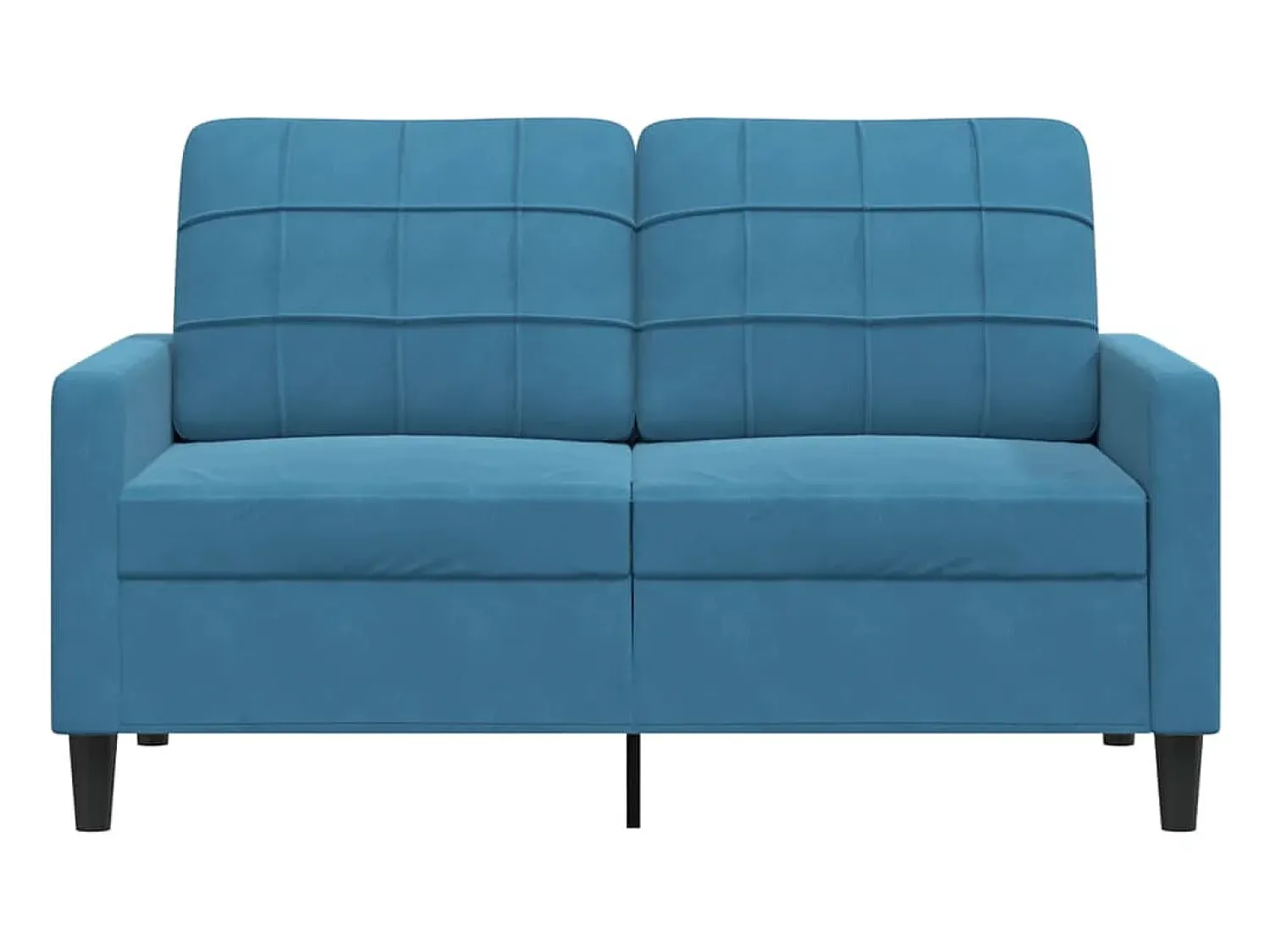 Sofá de 2 lugares veludo 120 cm PT749457^ Sofá