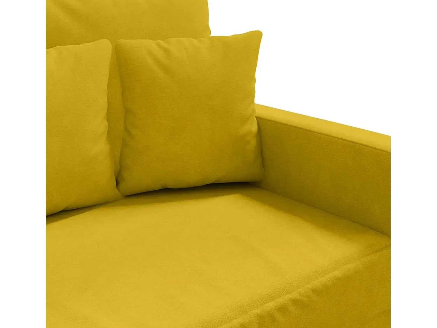 Clearance vidaxl Sofá de 2 lugares veludo 120 cm Amarelo