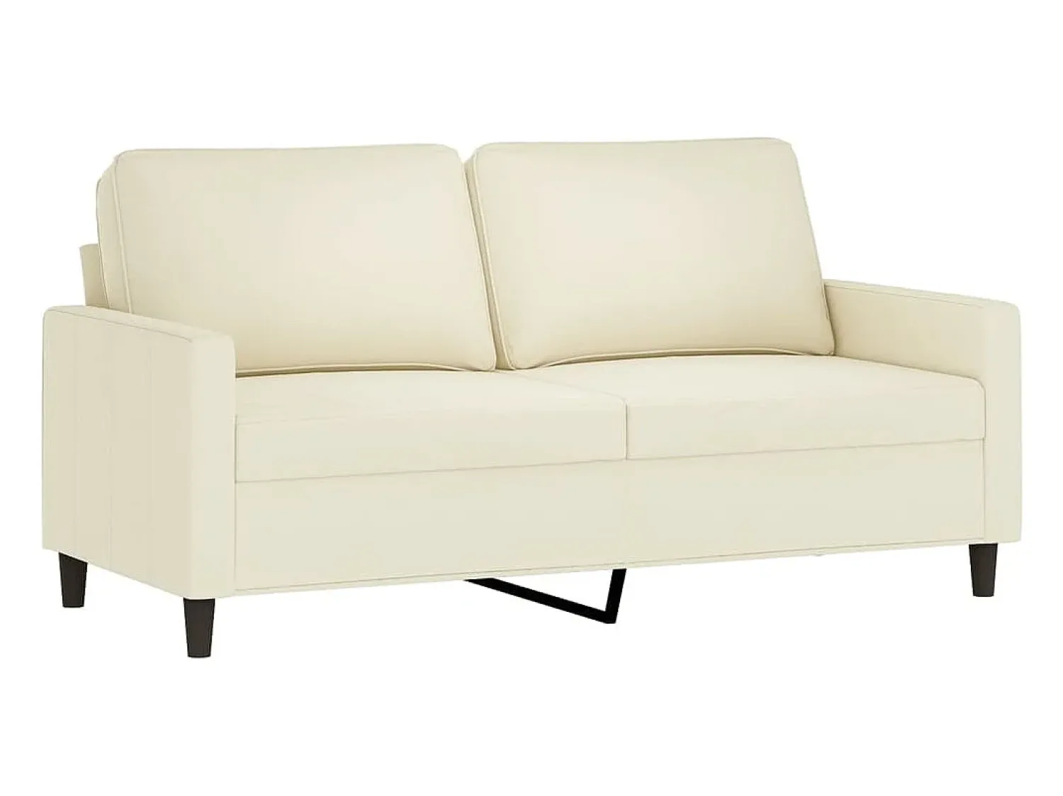 Sofá de 2 lugares veludo 140 cm cor PT701790^ Sofá