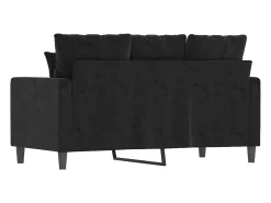 Discount Sofá de 2 lugares veludo 120 cm PT495488 Preto