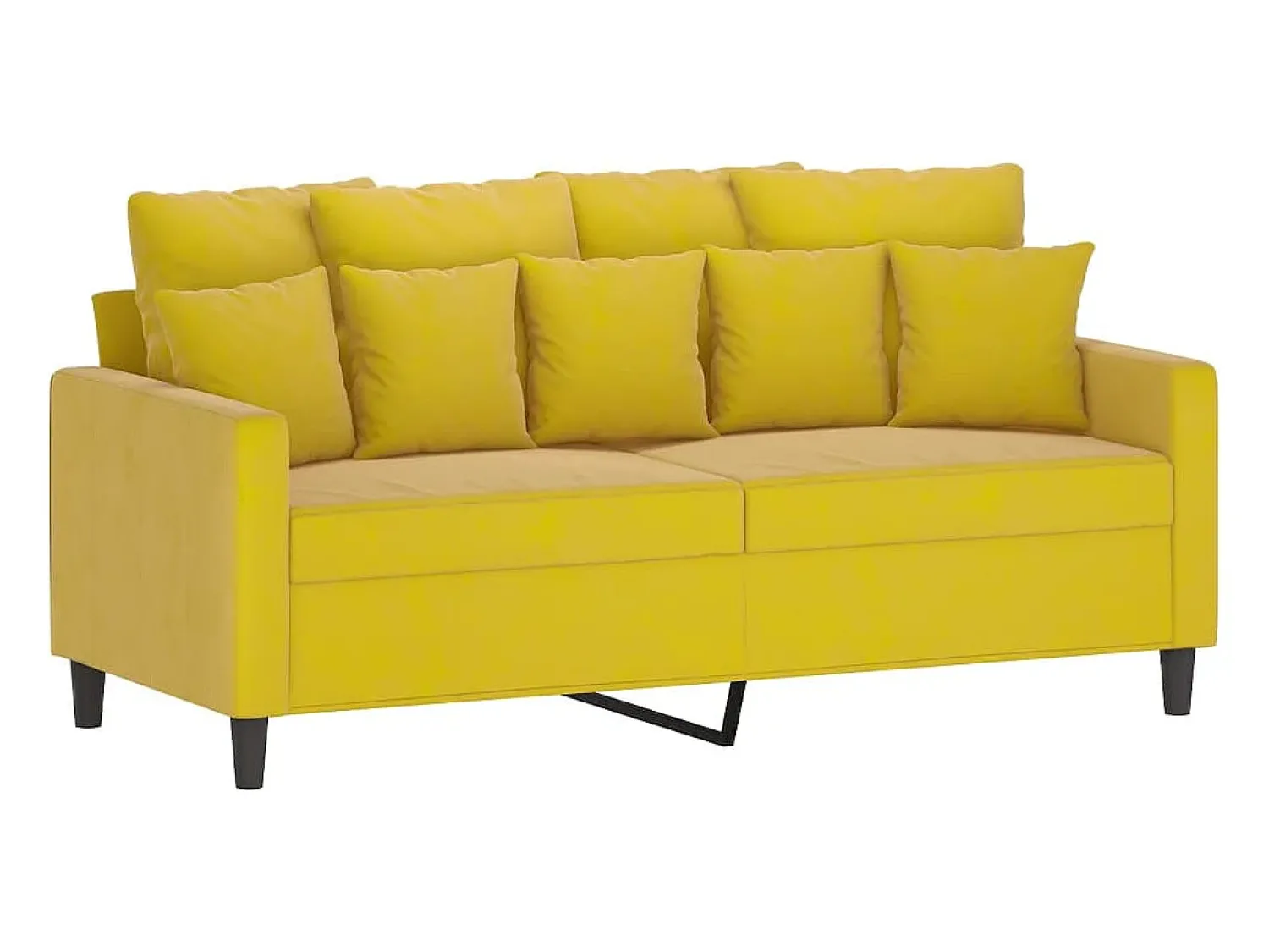 Sofá de 2 lugares veludo 140 cm PT265018^ Sofá