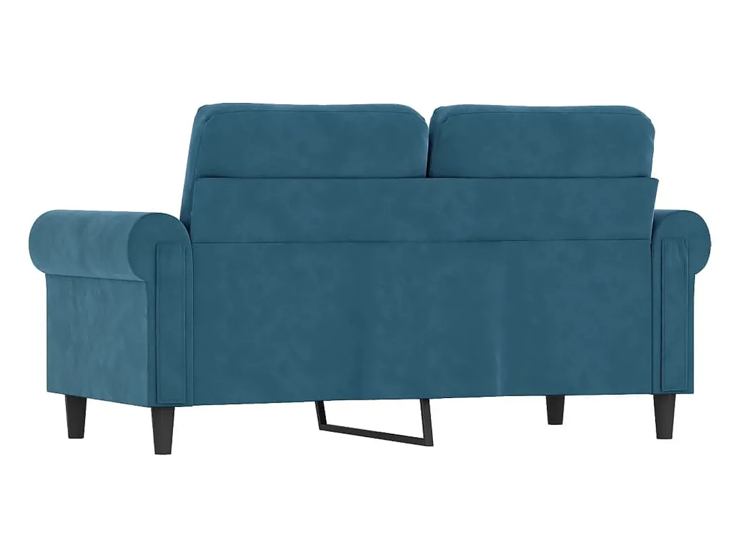 Sofá| Sofá de 2 lugares veludo 120 cm PT524204 Azul
