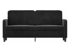 Best Sofá de 2 lugares veludo 140 cm PT133315 Preto