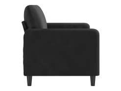 Best Sofá de 2 lugares veludo 140 cm PT133315 Preto