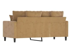 Hot Sofá de 2 lugares veludo 140 cm PT347112 Castanho