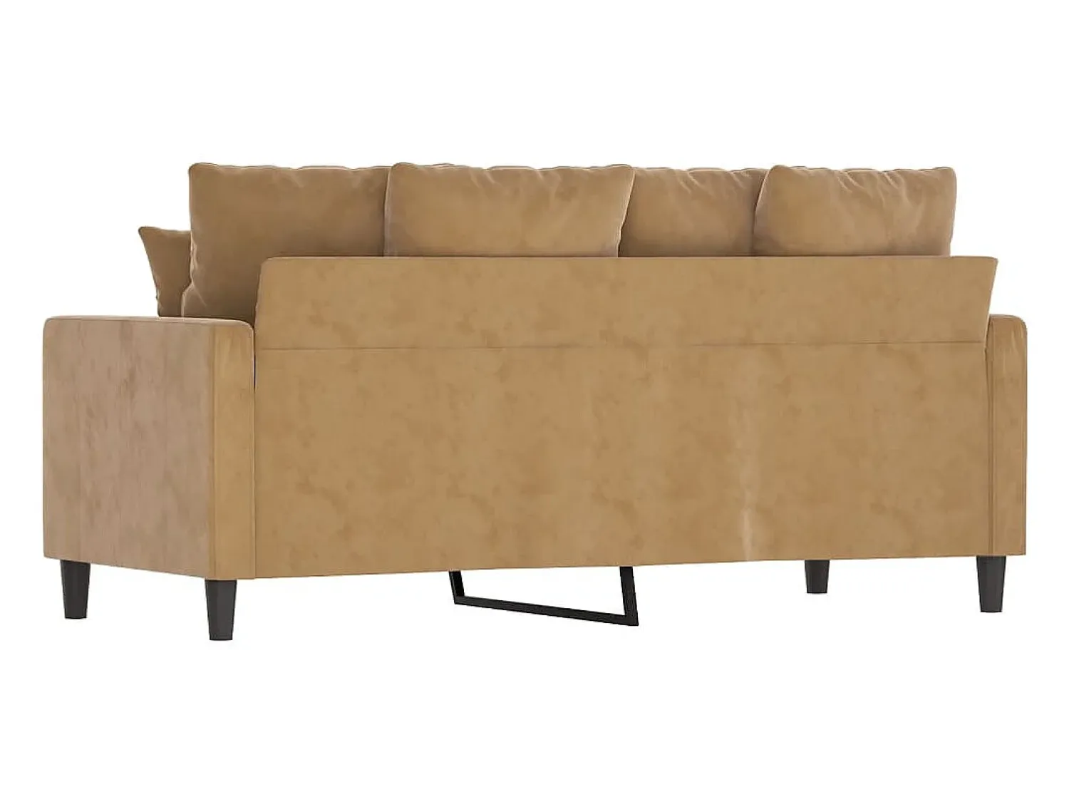Hot Sofá de 2 lugares veludo 140 cm PT347112 Castanho