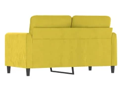 Sofá de 2 lugares veludo 120 cm PT447449^ Sofá