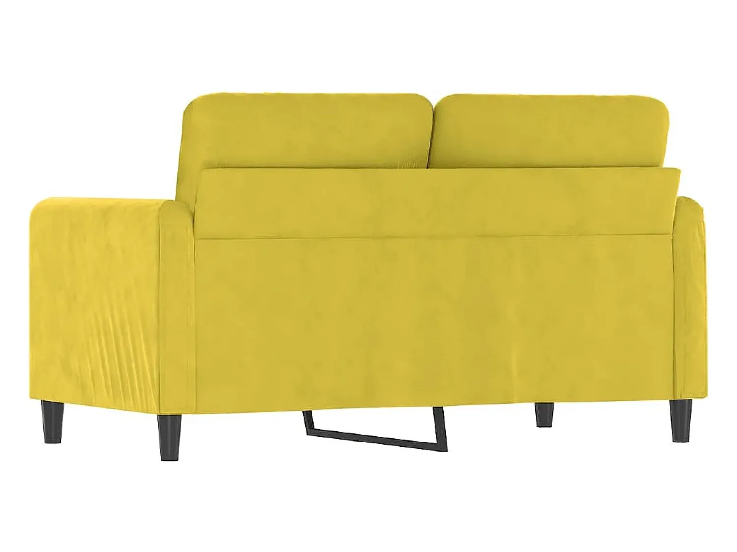 Sofá de 2 lugares veludo 120 cm PT447449^ Sofá