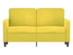 Sofá de 2 lugares veludo 120 cm PT447449^ Sofá