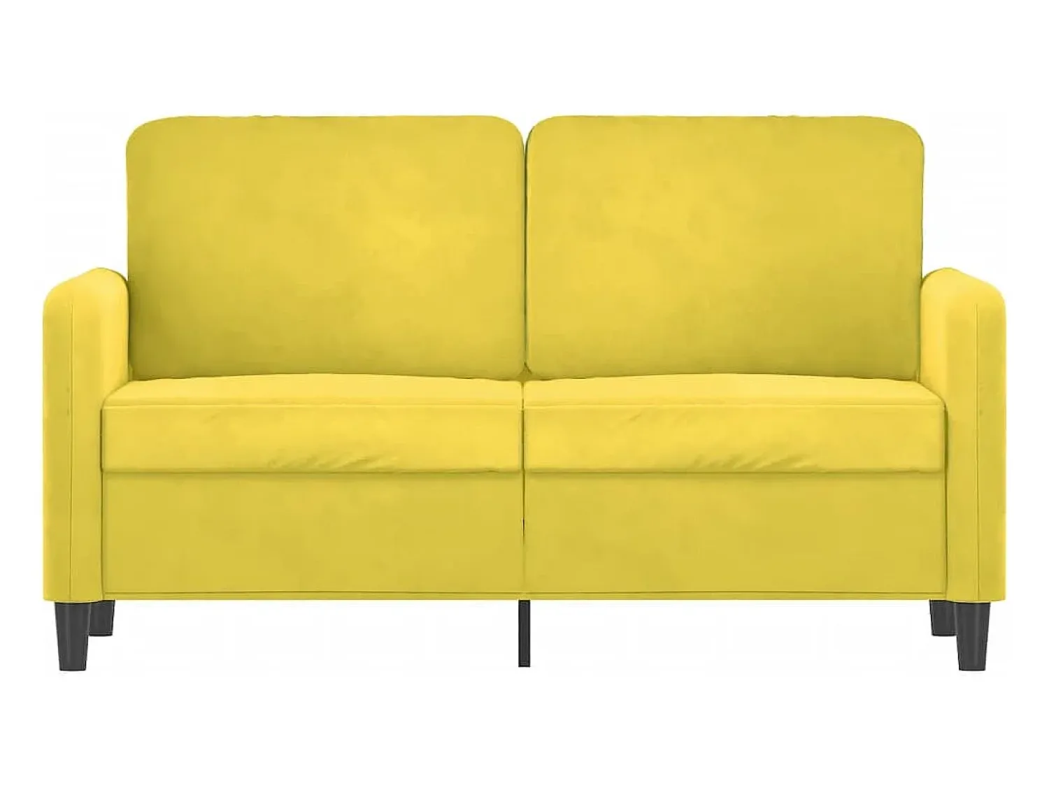Sofá de 2 lugares veludo 120 cm PT447449^ Sofá