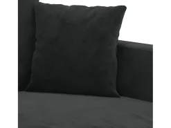 Online vidaxl Sofá de 2 lugares veludo 140 cm Preto