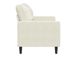 Sofá* Sofá de 2 lugares veludo 120 cm cor PT508565 Creme