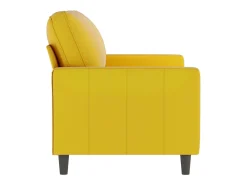 Sofá* Sofá de 2 lugares veludo 120 cm PT595980 Amarelo