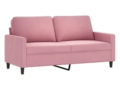 Sale Sofá de 2 lugares veludo 140 cm PT518435 Rosa