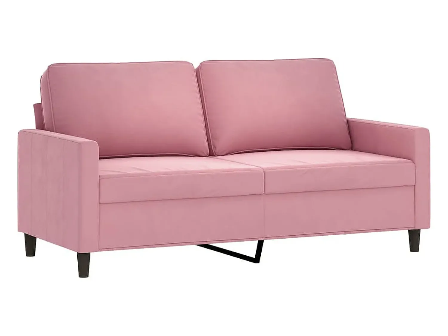 Sale Sofá de 2 lugares veludo 140 cm PT518435 Rosa