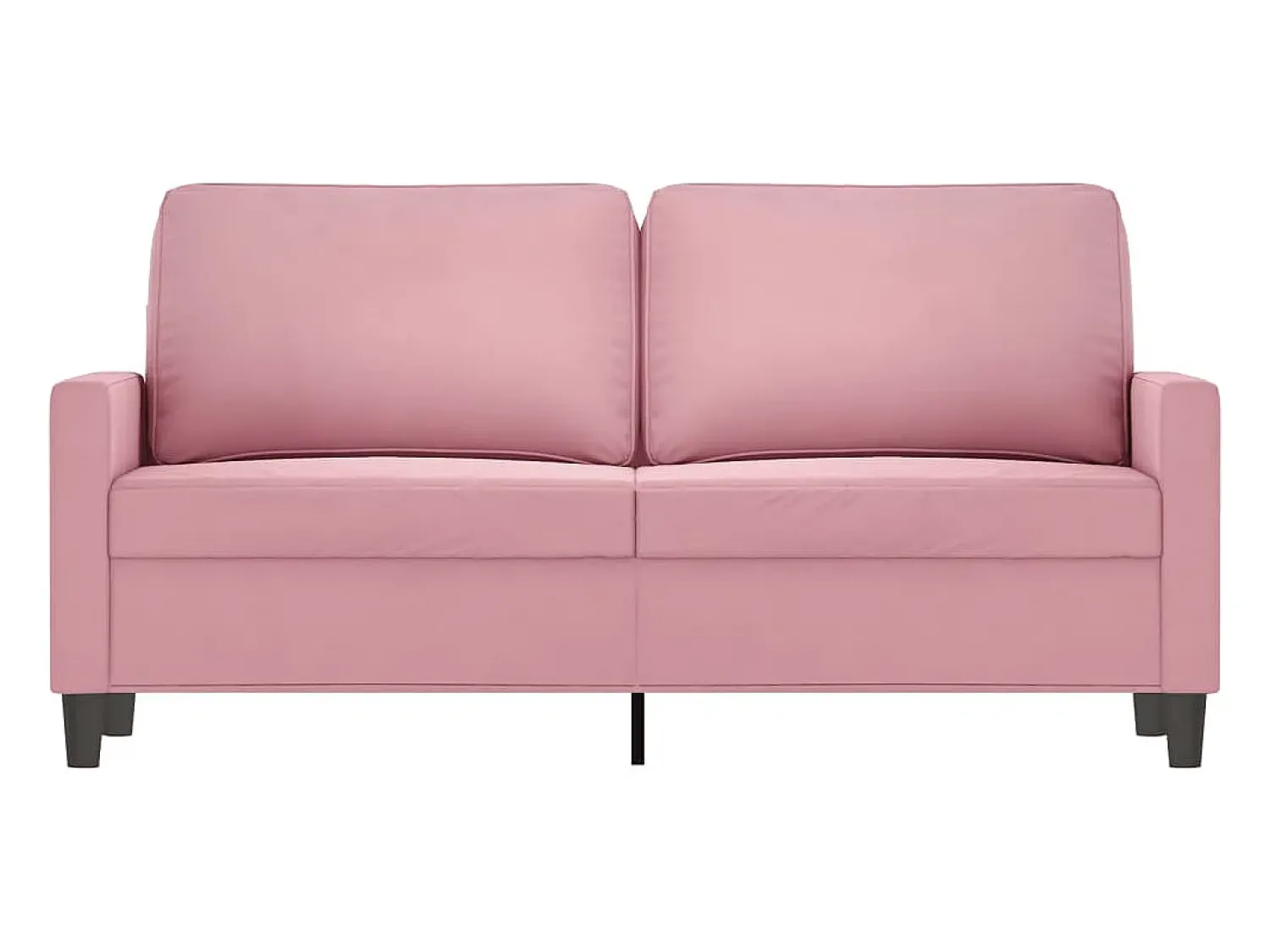 Sale Sofá de 2 lugares veludo 140 cm PT518435 Rosa