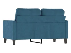 Sofá de 2 lugares veludo 120 cm PT606640^ Sofá
