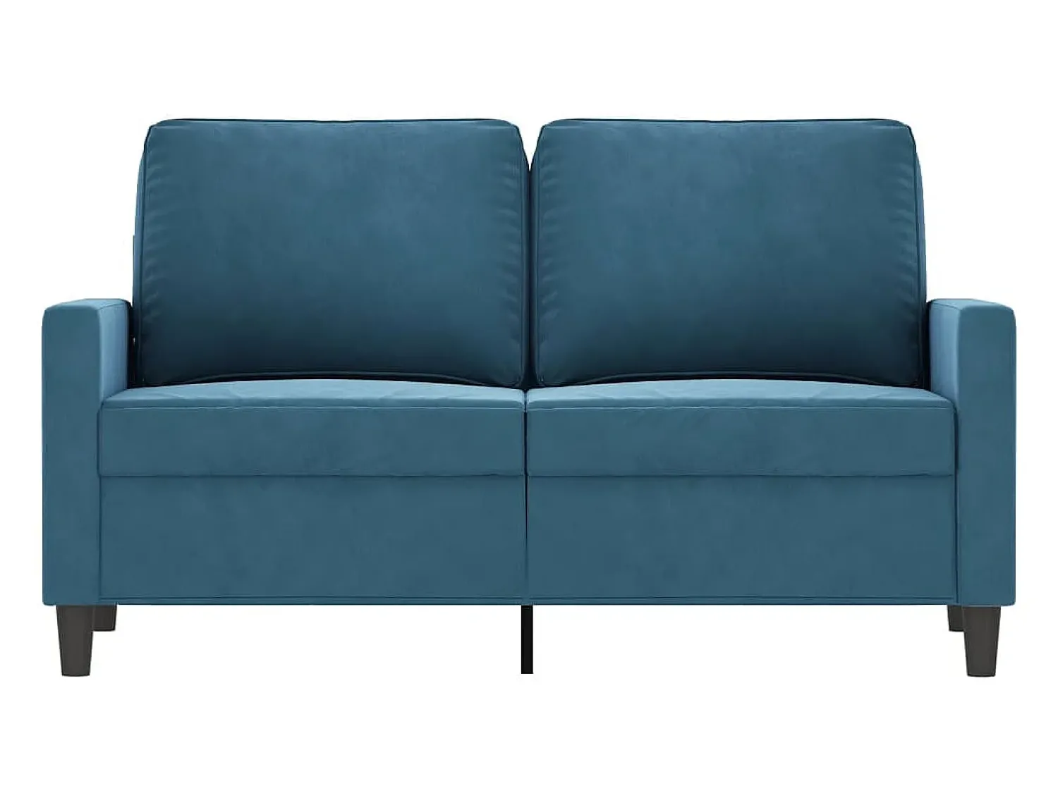 Sofá de 2 lugares veludo 120 cm PT606640^ Sofá