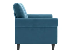 Clearance Sofá de 2 lugares veludo 140 cm PT471662 Azul