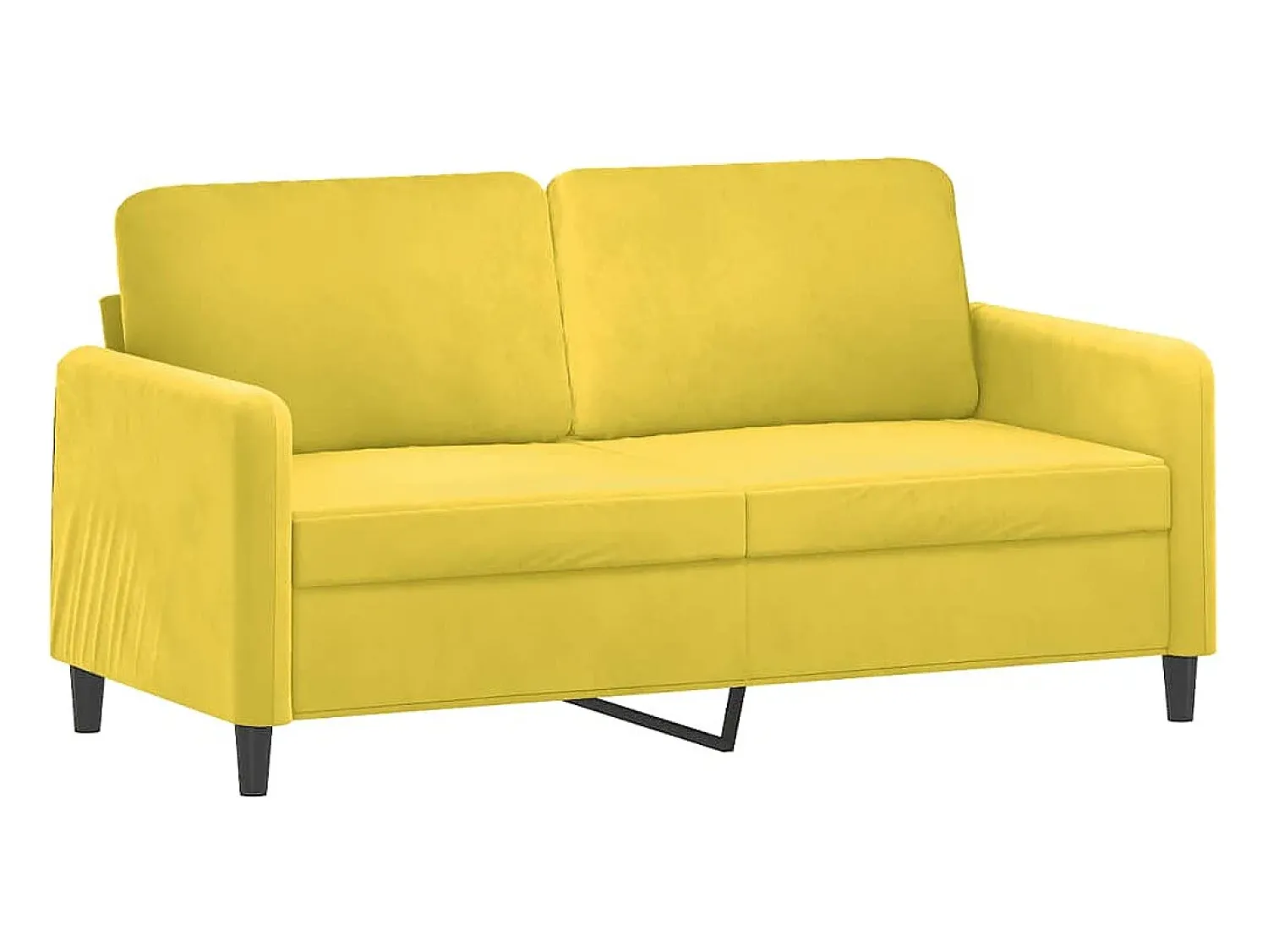 Sofá de 2 lugares veludo 140 cm PT726221^ Sofá