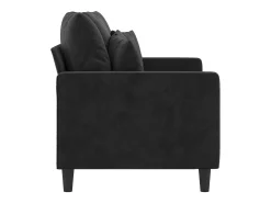 Sofá|vidaxl Sofá de 2 lugares veludo 120 cm Preto