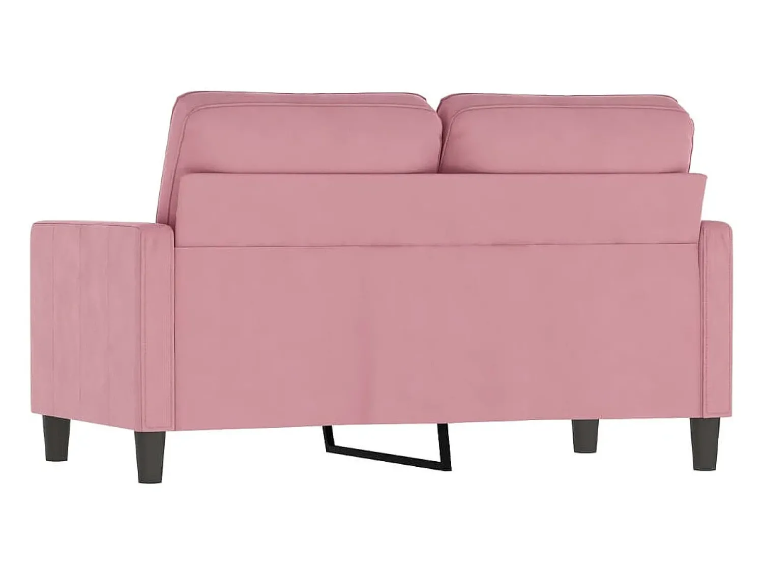 Sofá* Sofá de 2 lugares veludo 120 cm PT756538 Rosa