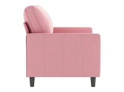 Sofá* Sofá de 2 lugares veludo 120 cm PT756538 Rosa