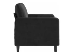 Sofá| Sofá de 2 lugares veludo 120 cm PT328763 Preto