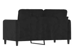 Sofá| Sofá de 2 lugares veludo 120 cm PT328763 Preto