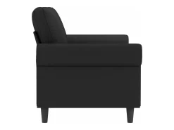 Sofá* Sofá de 2 lugares veludo 140 cm PT449319 Preto