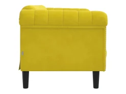 Sofá* Sofá de 2 lugares veludo PT385771 Amarelo