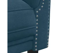Sofá|vidaxl Sofá de 3 lugares veludo Azul