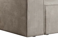 Best Vente-unique Sofá de 3 lugares veludo canelado design AMELIA Bege