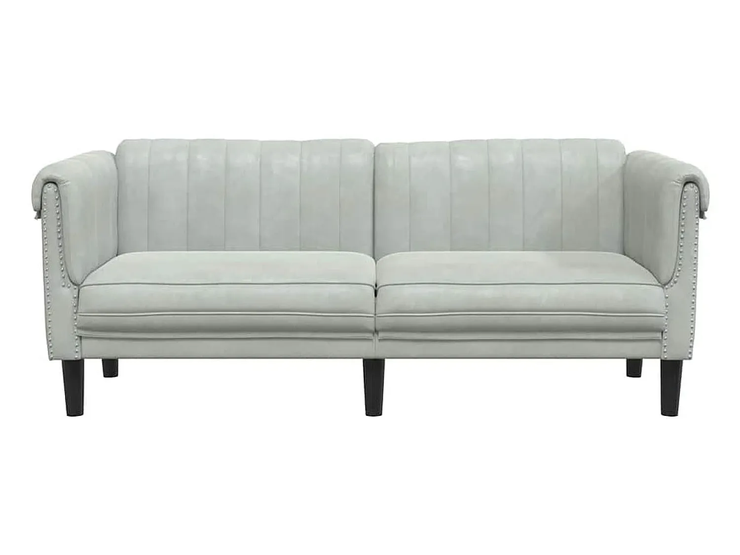 Clearance vidaxl Sofá de 2 lugares veludo -claro Cinzento