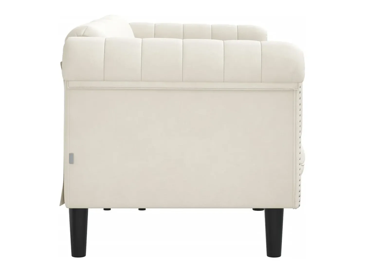 Sofá* Sofá de 3 lugares veludo cor PT590107 Creme