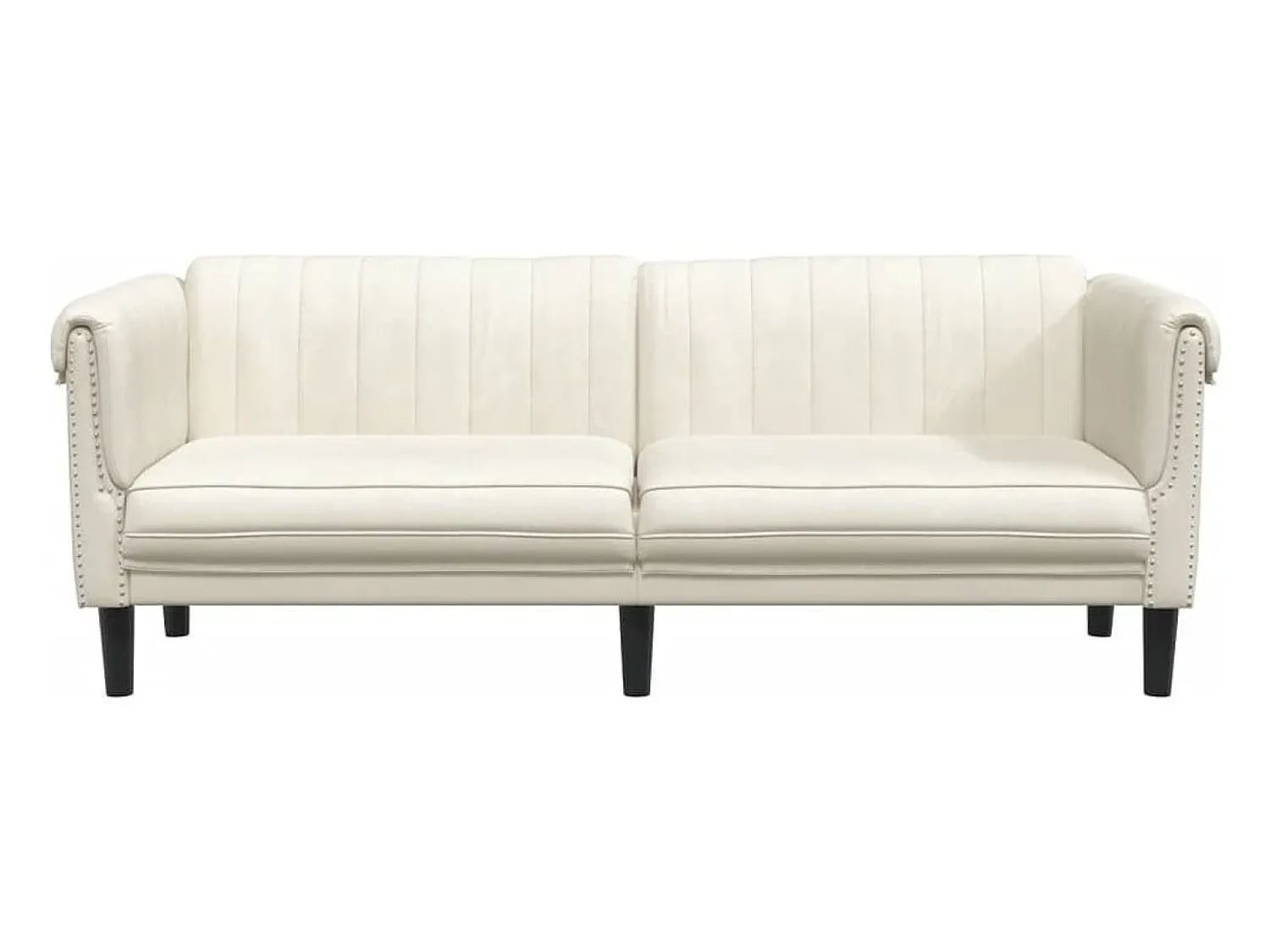Sofá* Sofá de 3 lugares veludo cor PT590107 Creme