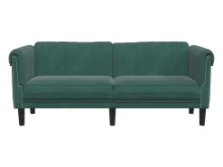 Clearance Sofá de 2 lugares veludo -escuro PT185826 Verde