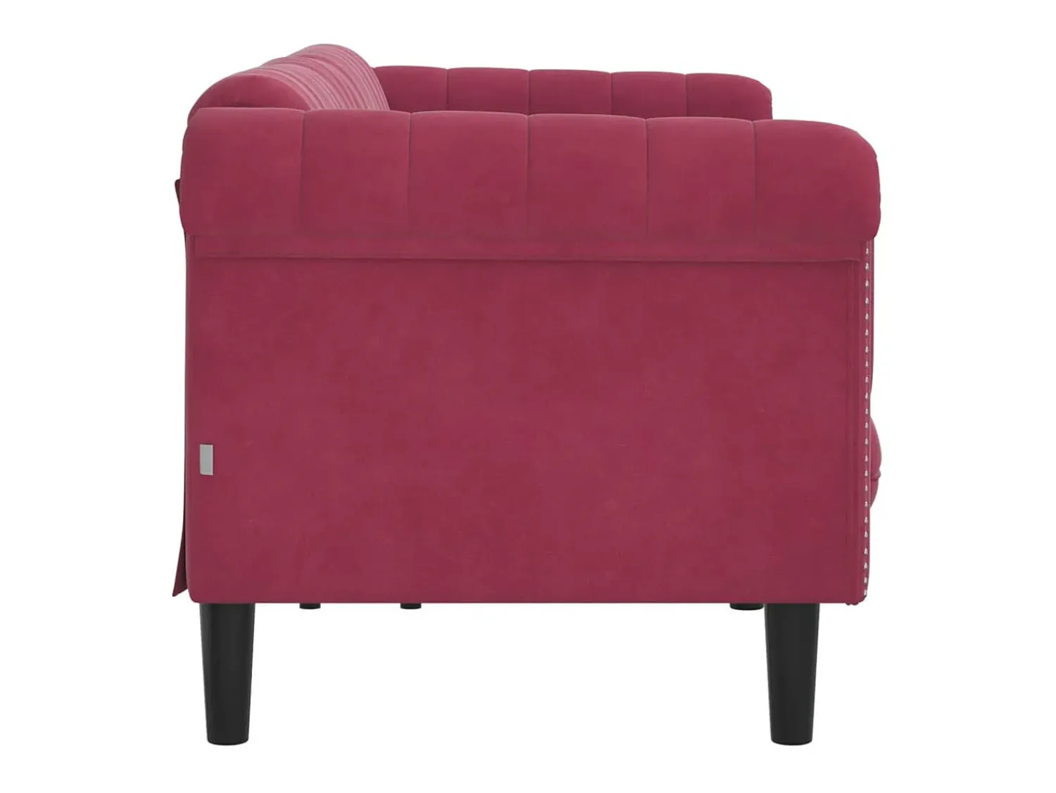 Discount Sofá de 3 lugares veludo tinto PT734289 Vermelho