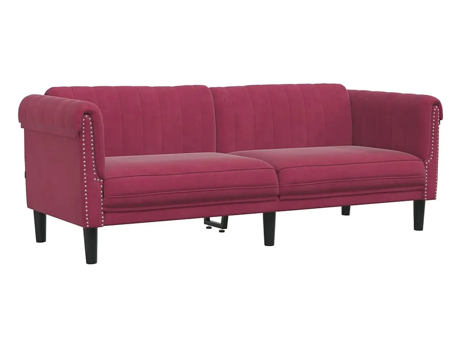 Discount Sofá de 3 lugares veludo tinto PT734289 Vermelho
