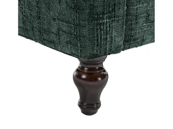 Sofá* Sofá de 2 lugares - Sofá reto com compartimento de arrumação e iluminação LED - Porta de carregamento USB e pernas de madeira Verde