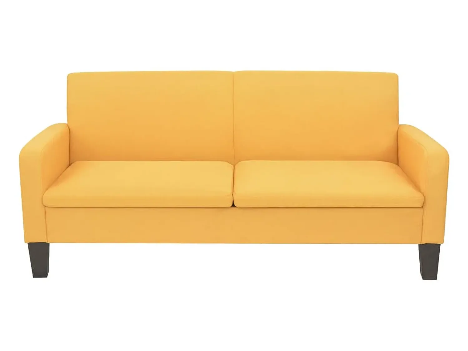 Clearance Sofá de 3 lugares 180x65x76 cm PT660434 Amarelo